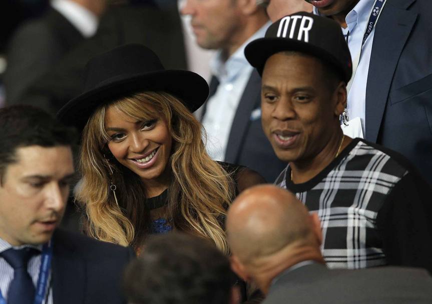 Jay Z e sua moglie Beyonce. LaPresse
